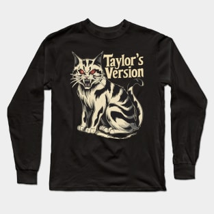 death metal taylors cat version Long Sleeve T-Shirt